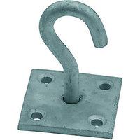 wickes galvanised hook on plate 50x50mm