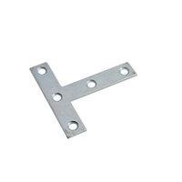 wickes zinc plated tee plate 75mm pack 4