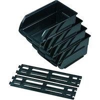 Wickes Medium Wall Hung Storage Bins Pack 4