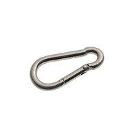 wickes bright zinc plated carbine hook 6mm pack 2