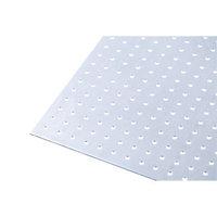 wickes metal sheet perforated round hole 45mm galvanised steel 250 x 5 ...