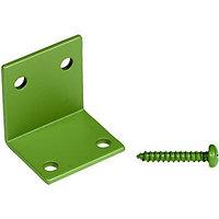 Wickes Rail To Post Fitting Kit Light Green 4 Pack