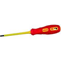 Wickes VDE 4mm Soft Grip Slotted Screwdriver 100mm