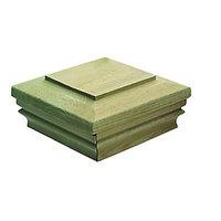 Wickes Timber Newel Post Slipover Cap 135 x 135 x 62mm Green