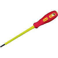 Wickes VDE 2.5mm Soft Grip Slotted Screwdriver 75mm