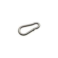 wickes bright zinc plated carbine hook 4mm pack 2