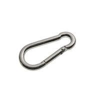 wickes bright zinc plated carbine hook 7mm pack 2