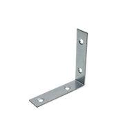 Wickes 63mm Zinc Plated Angle Bracket Pack 4