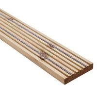 Wickes Anti Slip Deck Board 28 x 140mm x 2.4m