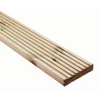 Wickes Premium Reversible Pine Deck Board 28 x 140 x 2.4m