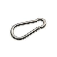 wickes bright zinc plated carbine hook 8mm pack 2