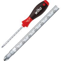 Wiha 35399 SoftFinish® Pozidriv Screwdriver With Lasered mm Scale PZ2