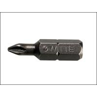 Witte Pozi 1pt Screwdriver Bits (Pack of 2) 25mm