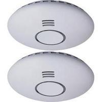 Wireless smoke detector 2-piece set network-compatible Smartwares RM174RF/2 battery-powered