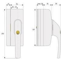 window handle alarm 110 db abus abfg33269