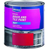 Wickes Exterior Brick & Tile Paint Matt Red 2.5L