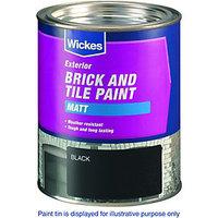 wickes exterior brick tile paint matt red 750ml