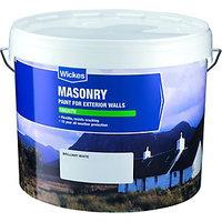 wickes smooth masonry paint white 10l