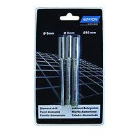 Wickes 6/8/10mm Diamond Tile Drill Bits Pack 3