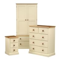 Winchester Painted Bedroom Set with Gents Wardrobe