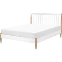 Willow Double Bed, Oak and White