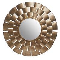 Wilko Round Metal Mirror Gold Effect