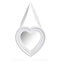 Wilko Heart Mirror White