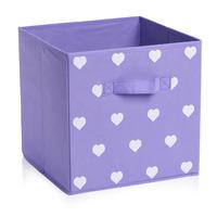 Wilko Storage Box Lilac 30 x 30cm