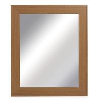 wilko oak effect mirror medium 52 x 62cm