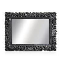 Wilko Ornate Mirror Large Black 60 x 80cm