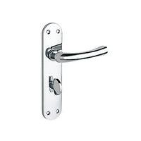 Wickes Gianni Bathroom Handles Pair Polished Chrome Finish