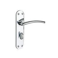 Wickes Dante Bathroom Handles Pair Polished Chrome Finish