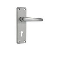 wickes contract lock handles pair satin aluminium