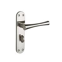 wickes bella bathroom handles pair satin nickel finish