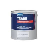 Wickes Bare Wood Gloss Paint - Pure Brilliant White 2.5L