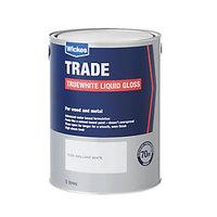 wickes truewhite liquid gloss paint pure brilliant white 5l