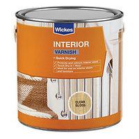 Wickes Quick Drying Interior Varnish Clear Gloss 750ml