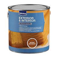 Wickes Woodstain Brown Mahogany 750ml