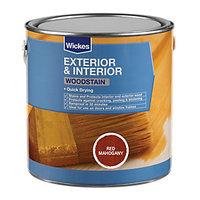 wickes woodstain red mahogany 750ml