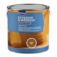 wickes woodstain warm oak 750ml