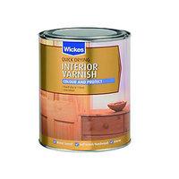 wickes quick drying interior varnish mellow pine satin 750ml