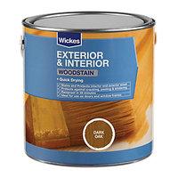 wickes woodstain dark oak 25l