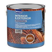 wickes professional woodstain brown mahogany 25l