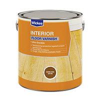 Wickes Floor Varnish Dark Oak Satin 2.5L