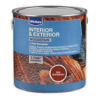 wickes professional woodstain red mahogany 25l