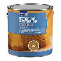 wickes woodstain light oak 750ml