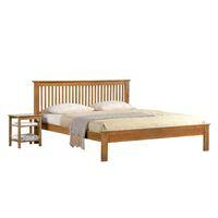 windsor wooden bed frame king oak