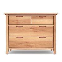 WILLIS & GAMBIER GRACE 2+2 OAK CHEST OF DRAWERS