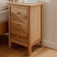 willis gambier spirit bedside table with 3 drawers