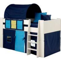 Wizard Single Mid Sleeper Bed with Blue Accessories